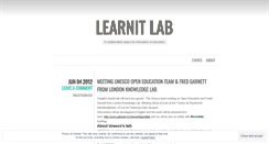 Desktop Screenshot of learnitlab.wordpress.com