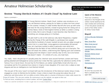 Tablet Screenshot of holmesian.wordpress.com