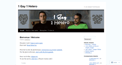 Desktop Screenshot of 1gay1hetero.wordpress.com