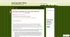 Desktop Screenshot of aparagraph.wordpress.com