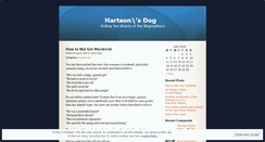 Desktop Screenshot of hartsonsdog.wordpress.com