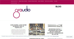 Desktop Screenshot of graudio.wordpress.com