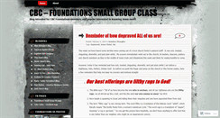 Desktop Screenshot of cbcfoundations.wordpress.com