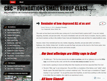 Tablet Screenshot of cbcfoundations.wordpress.com