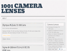 Tablet Screenshot of 1001cameralenses.wordpress.com