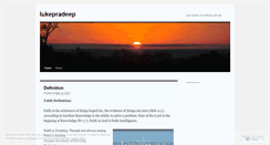 Desktop Screenshot of lukepradeep.wordpress.com