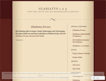 Tablet Screenshot of gladiatus123.wordpress.com