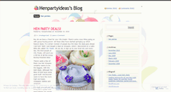 Desktop Screenshot of henpartyideas.wordpress.com