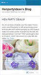 Mobile Screenshot of henpartyideas.wordpress.com