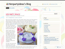 Tablet Screenshot of henpartyideas.wordpress.com