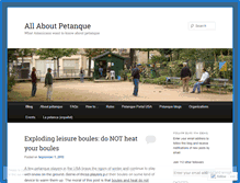 Tablet Screenshot of petanque.wordpress.com