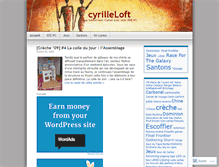 Tablet Screenshot of cyrilleloft.wordpress.com