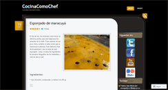Desktop Screenshot of cocinacomochef.wordpress.com