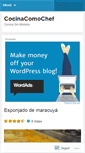Mobile Screenshot of cocinacomochef.wordpress.com