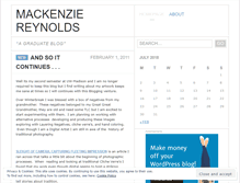 Tablet Screenshot of macreynolds.wordpress.com