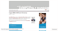 Desktop Screenshot of garyalexander.wordpress.com