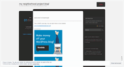 Desktop Screenshot of myneighborhoodproject.wordpress.com