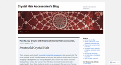 Desktop Screenshot of crystalhairaccessories.wordpress.com