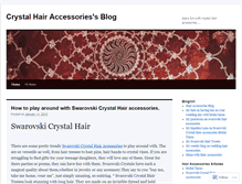 Tablet Screenshot of crystalhairaccessories.wordpress.com