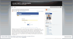 Desktop Screenshot of itsecurityandhacking.wordpress.com
