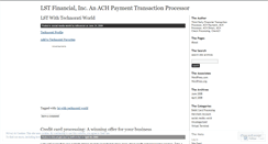 Desktop Screenshot of lstfinancial.wordpress.com