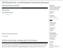 Tablet Screenshot of lstfinancial.wordpress.com