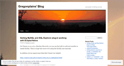 Desktop Screenshot of gregonplains.wordpress.com