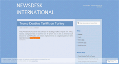 Desktop Screenshot of newsdeskinternational.wordpress.com