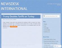 Tablet Screenshot of newsdeskinternational.wordpress.com