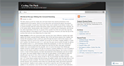 Desktop Screenshot of cyclingthepuck.wordpress.com