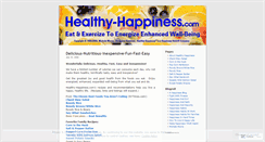 Desktop Screenshot of healthyhappiness.wordpress.com