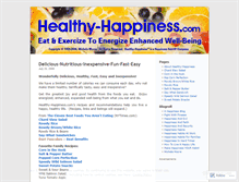 Tablet Screenshot of healthyhappiness.wordpress.com