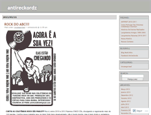 Tablet Screenshot of antireckordz.wordpress.com