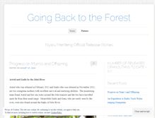 Tablet Screenshot of goingback2dforest.wordpress.com