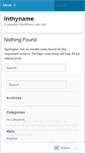 Mobile Screenshot of inthyname.wordpress.com