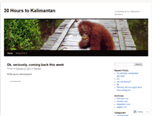 Tablet Screenshot of 30hourstokalimantan.wordpress.com
