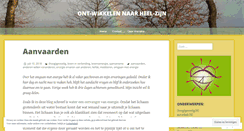 Desktop Screenshot of ontwikkelennaarheelzijn.wordpress.com