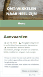 Mobile Screenshot of ontwikkelennaarheelzijn.wordpress.com