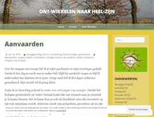 Tablet Screenshot of ontwikkelennaarheelzijn.wordpress.com