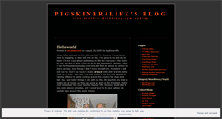 Desktop Screenshot of pigskiner4life.wordpress.com