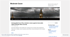 Desktop Screenshot of moderatecause.wordpress.com