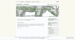 Desktop Screenshot of dinosaurswhenyouleastexpectthem.wordpress.com