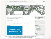 Tablet Screenshot of dinosaurswhenyouleastexpectthem.wordpress.com