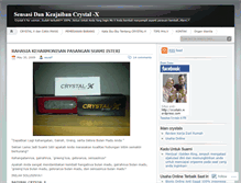 Tablet Screenshot of crystalx.wordpress.com