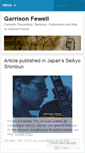 Mobile Screenshot of garrisonfewell.wordpress.com