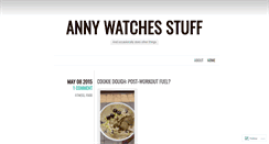Desktop Screenshot of annywatchesstuff.wordpress.com