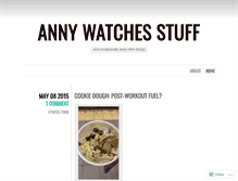 Tablet Screenshot of annywatchesstuff.wordpress.com