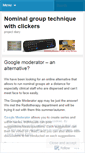 Mobile Screenshot of nominalgroups.wordpress.com