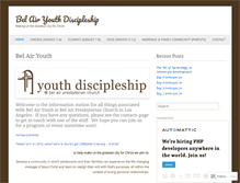 Tablet Screenshot of belairyouth.wordpress.com