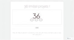 Desktop Screenshot of 36mille.wordpress.com
